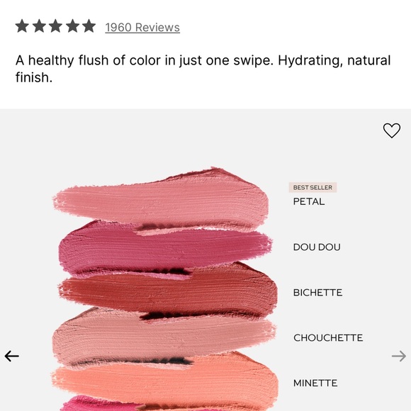 Westman Atelier Baby Cheeks Lip + Cheek Cream Blush Stick - DOU DOU-NWT - Picture 3 of 9